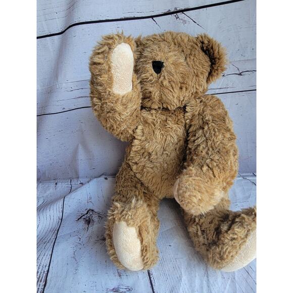 Authentic Vermont Teddy Bear 16” Handmade in Vermont Jointed Vintage Plush Brown - Picture 2 of 9